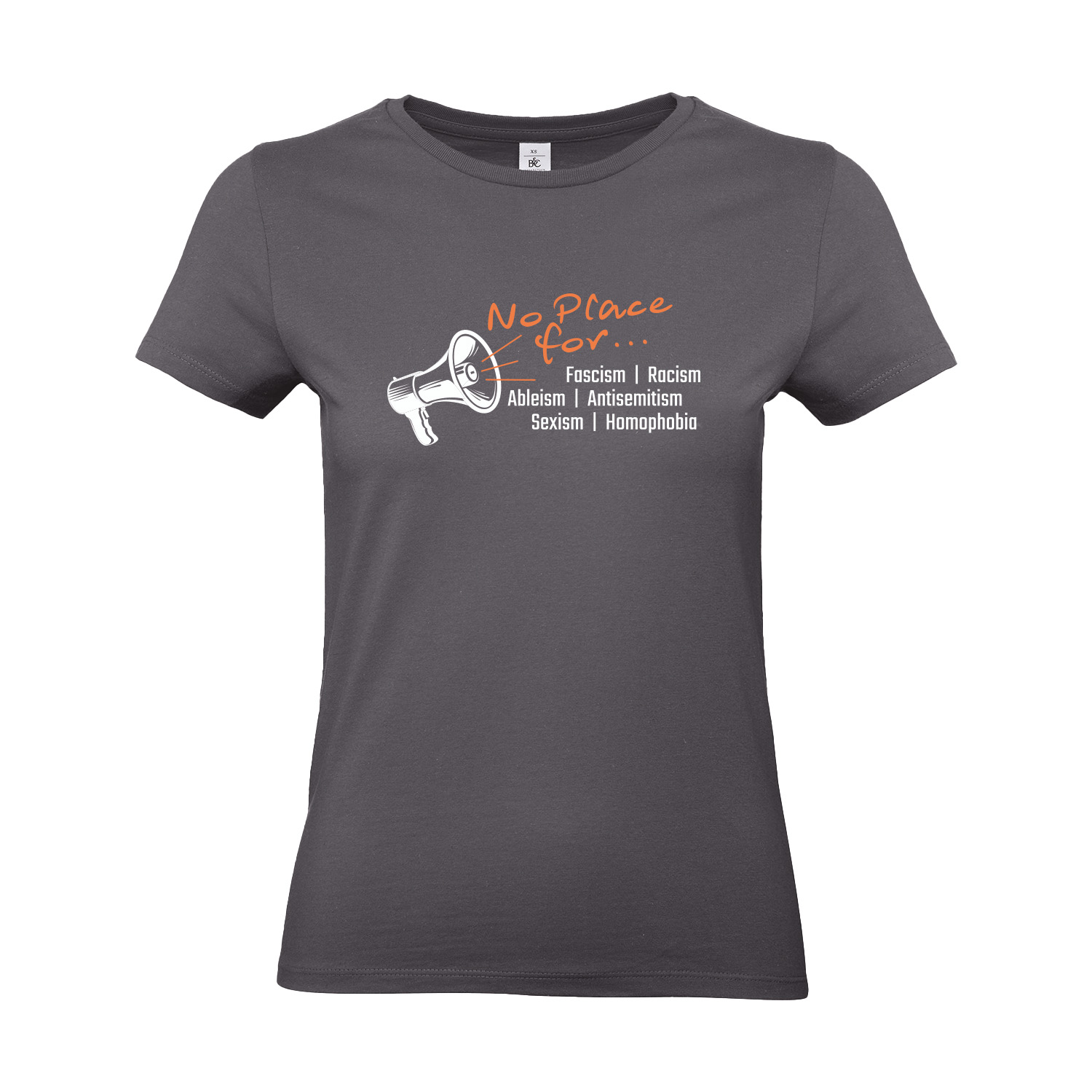 T-Shirt tailliert »No Place For«     