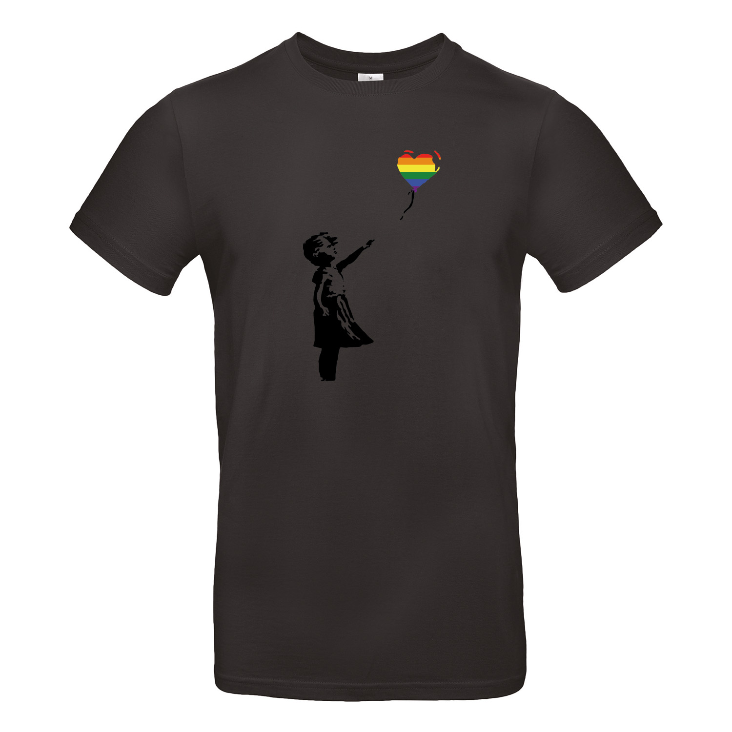T-Shirt »Ballon Mädchen Pride Black Edition«                 